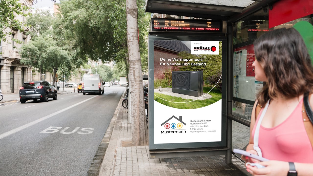 Beispiel eines Banners aus dem BRÖTJE Marketingkatalog