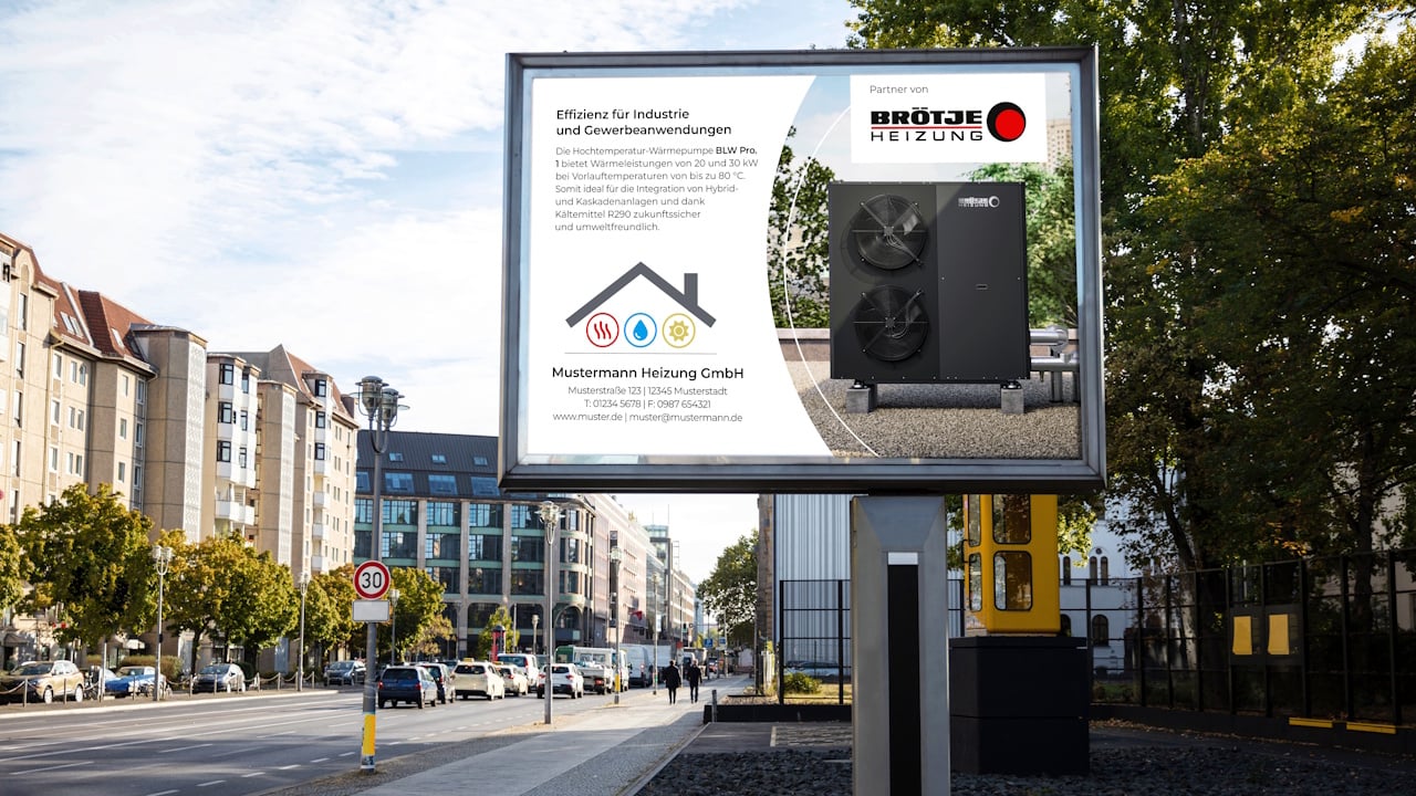 Beispiel eines Banners aus dem BRÖTJE Marketingkatalog