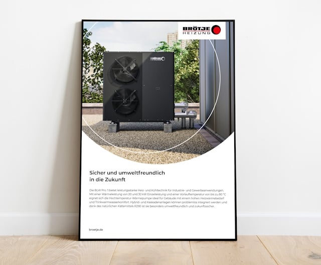 Beispiel eines Posters aus dem BRÖTJE Marketingkatalog
