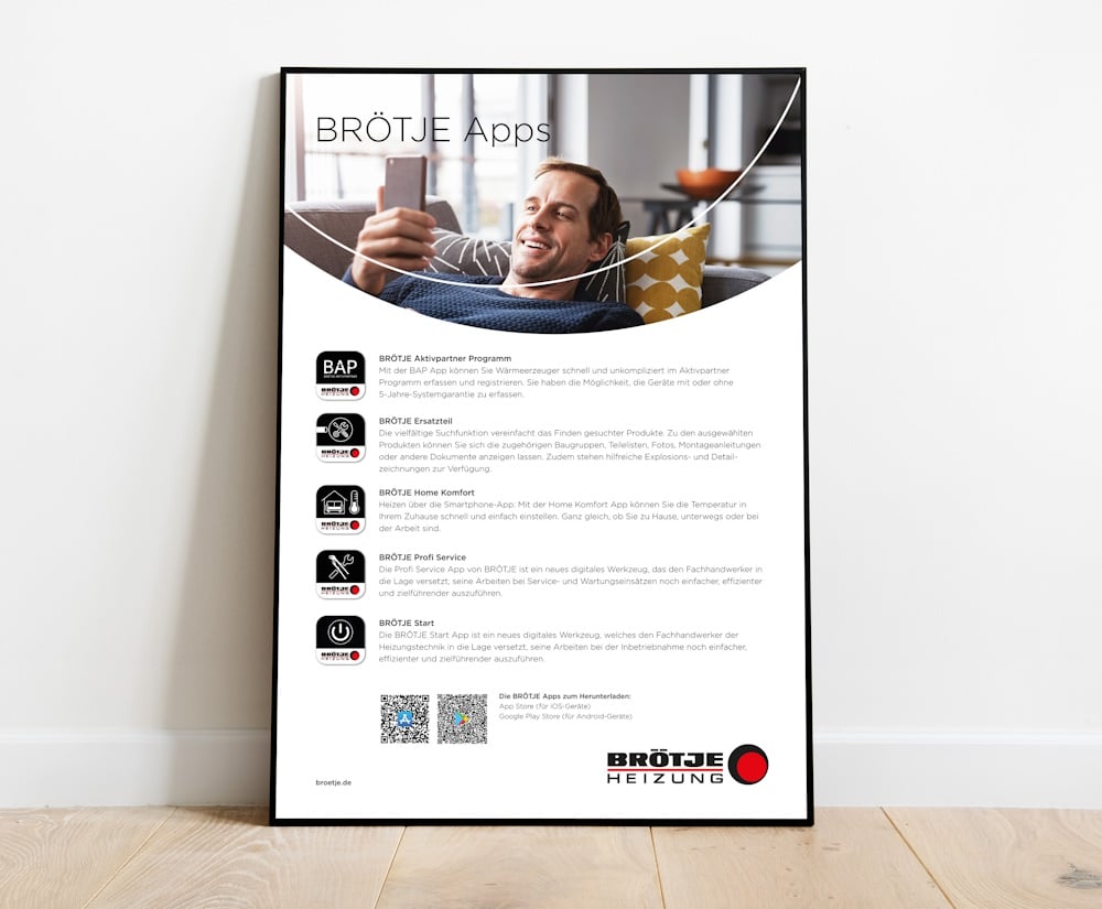 Beispiel eines Posters aus dem BRÖTJE Marketingkatalog