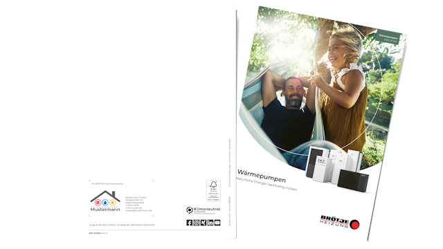 Marketingkatalog: Broschüre mit Kundeneindruck