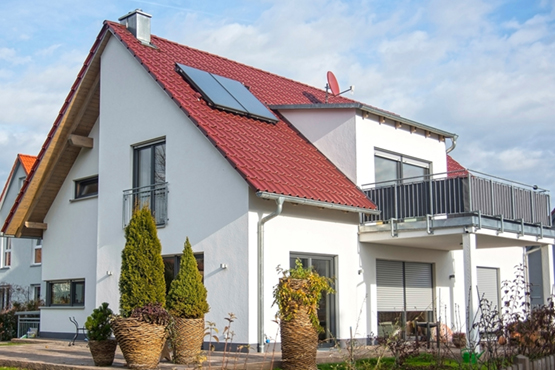 Ein Haus mit Hybridheizung - Hybrid mit Solar