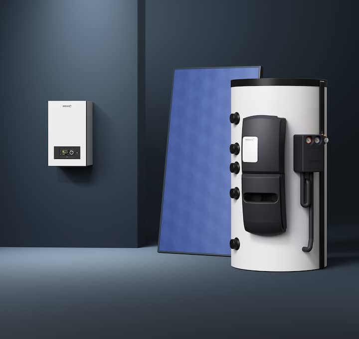 Brötje Produkt - ISH2023-BSPACE - Gas-Brennwert mit Solarthermie und Speicher
