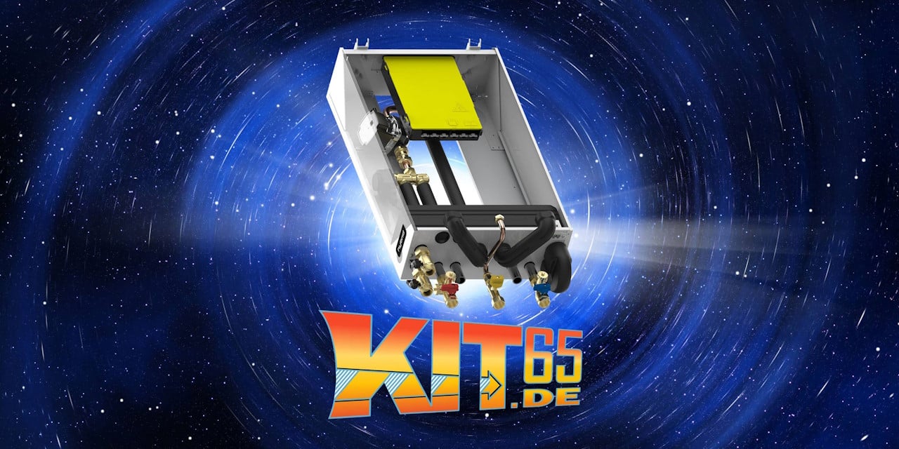Kit 65 ist die Schnittstelle zwischen einem Gas-Brennwertkessel und einer Wärmepumpe