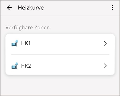 Home Komfort App Heizkurve