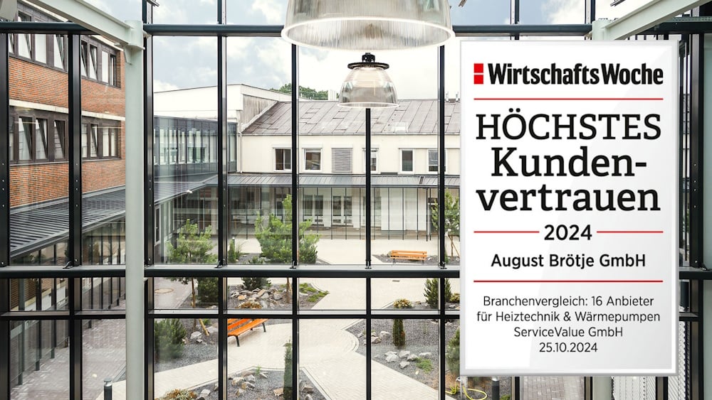 Höchstes Kundenvertrauen: BRÖTJE auf Platz 1 der Heizungsbranche   