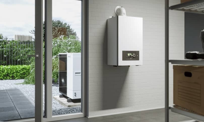 Installationsbeispiel für eine BRÖTJE-Wärmepumpe