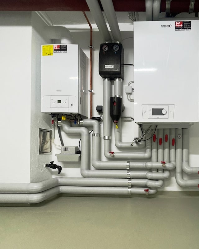 Wärmepumpe und Gas-Brennwerttherme