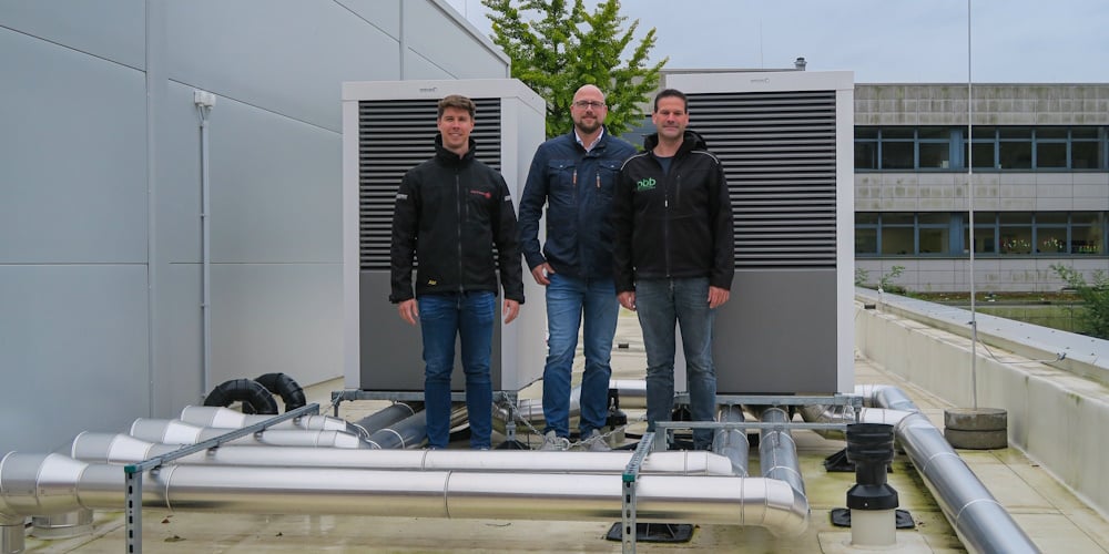Roman Epp von der Ender & Panneitz GmbH mit Daniel Norder, Key-Account-Manager bei Brötje, und Daniel Boekhoff vom Planungsbüro pbb engineering GmbH aus Wiefelstede