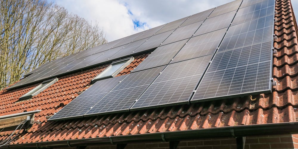 PV-Anlage auf dem Dach des Referenzobjekts