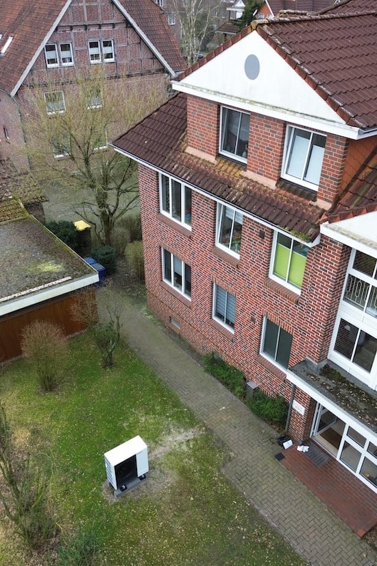 Mehrfamilienhauses - Blick von oben