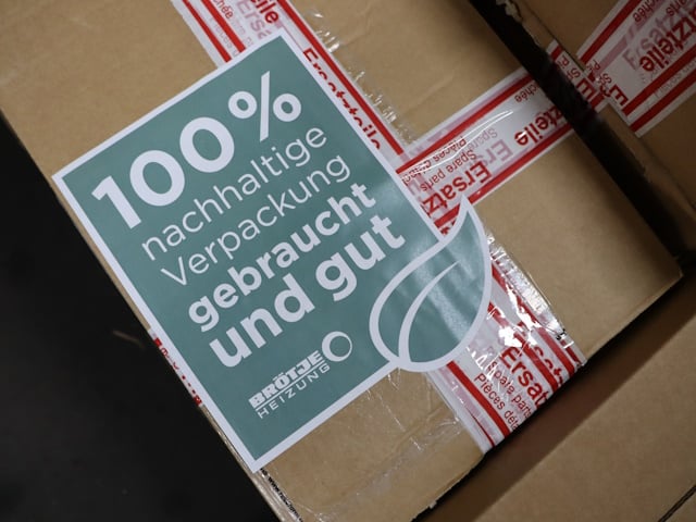 Nachhaltigkeit bei BRÖTJE durch Wiederverwendung von verpackungen