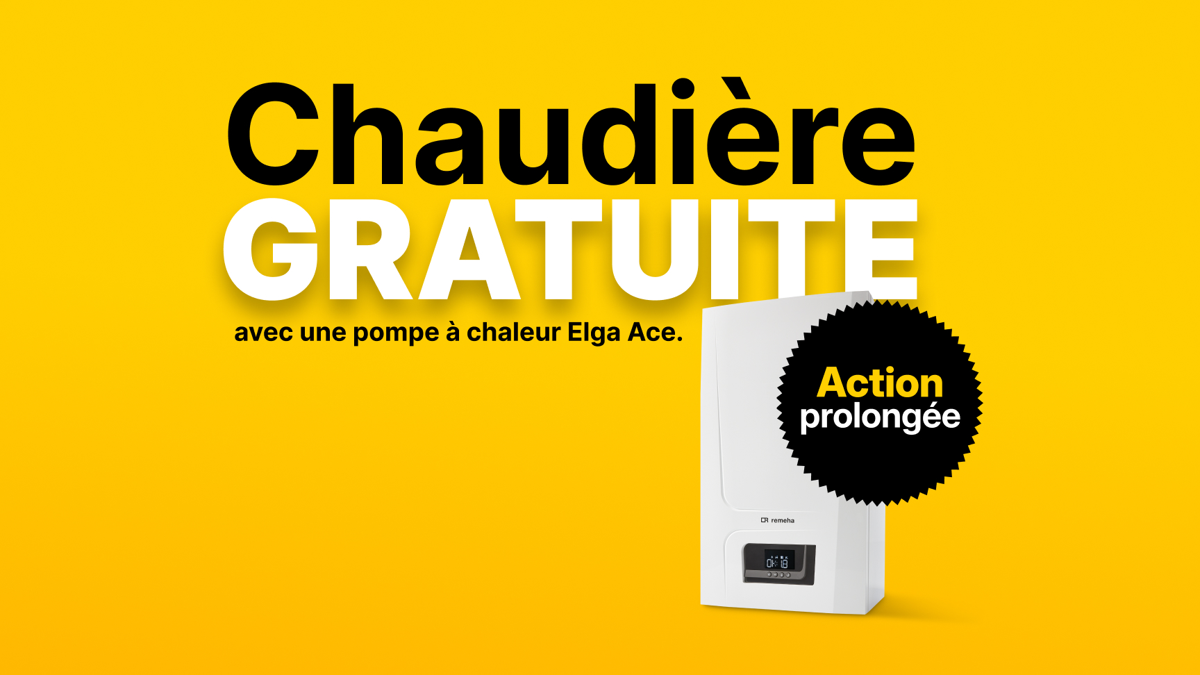 chaudiere gratuite avec une pompe a chaleur - promotion Remeha