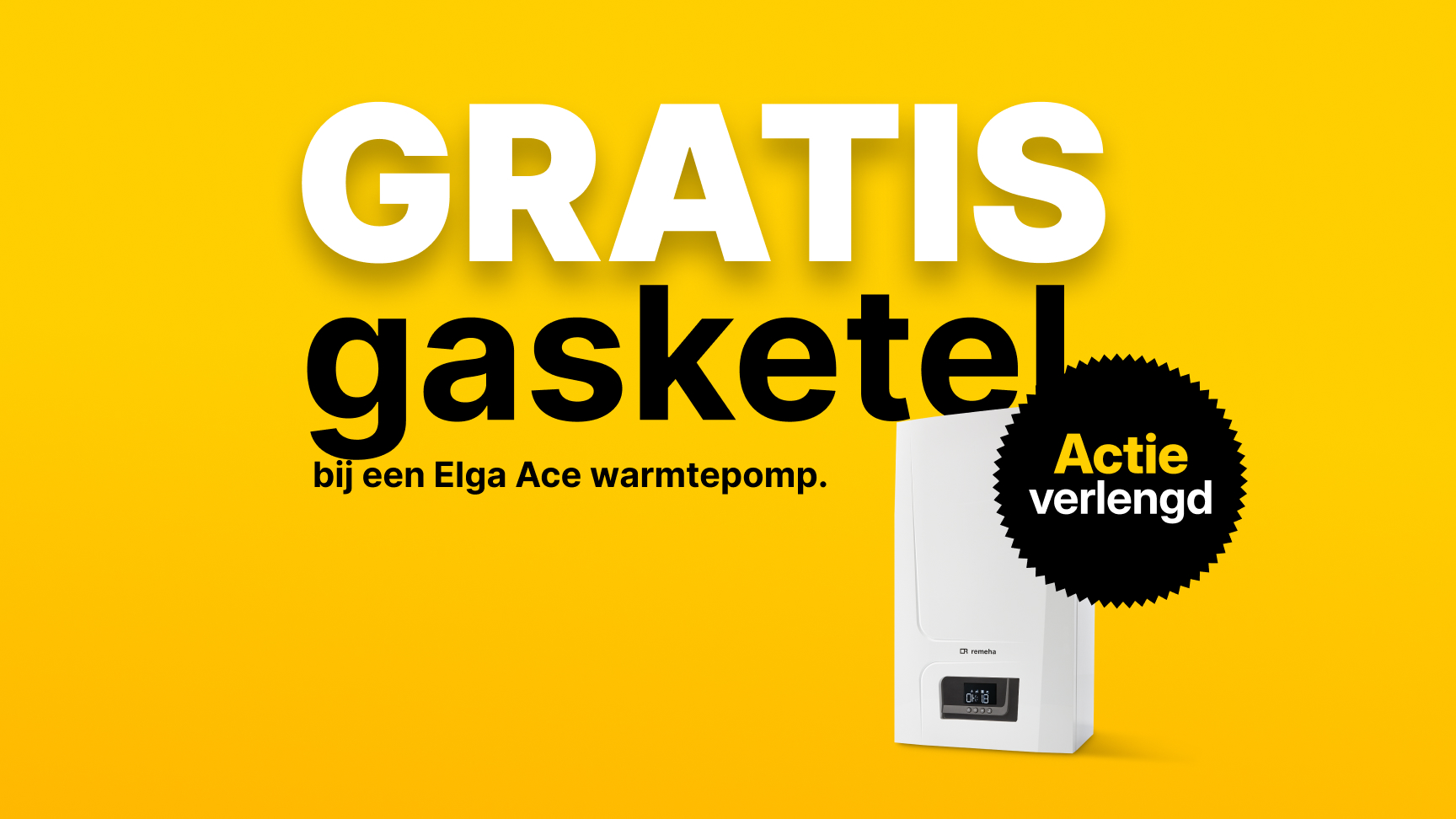 Gratis gasketel bij een warmtepomp Remeha