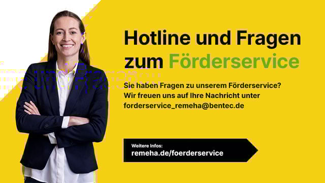 Remeha bietet Förderservice