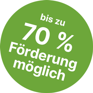 Förderbutton bis zu 70 %