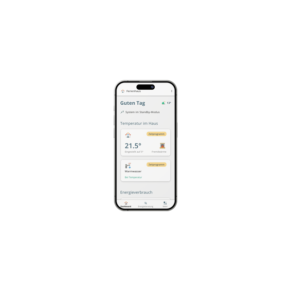 Remeha Home App mobile Ansicht