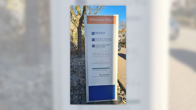 Schild DEHOGA Erfurt