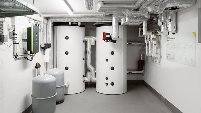 Technikraum Heizungsanlage Mehrfamilienhaus WGEMS eG Emsdetten