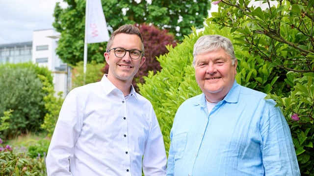 Thomas Küwen und Ludger Kortemeyer-Lanvers, Vorstände der WGEMS eG in Emsdetten