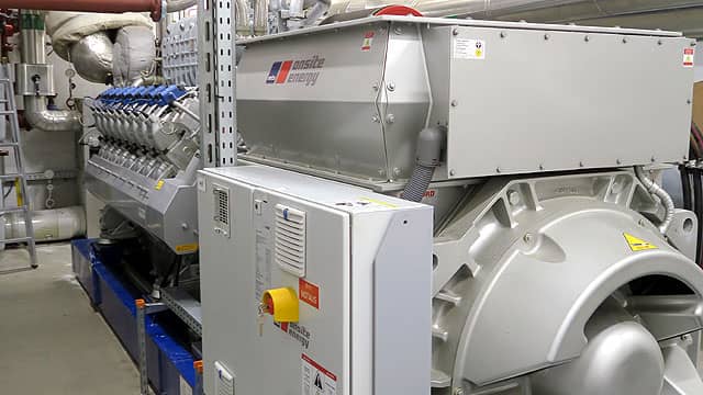 Innenansicht Heizungstechnik Nahwärmesiedlung Kielort - Referenz Remeha