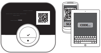 Regler und QR Codes Remeha Home App