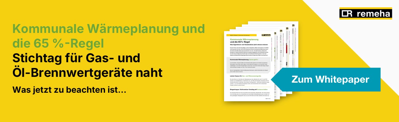 Kostenloses Whitepaper zur kommunalen Wärmeplanung von Remeha downloaden
