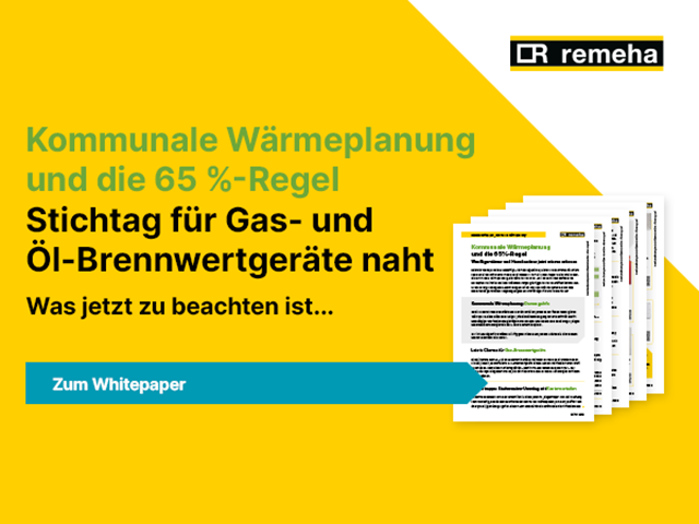 Kostenloses Whitepaper zur kommunalen Wärmeplanung von Remeha Downloaden
