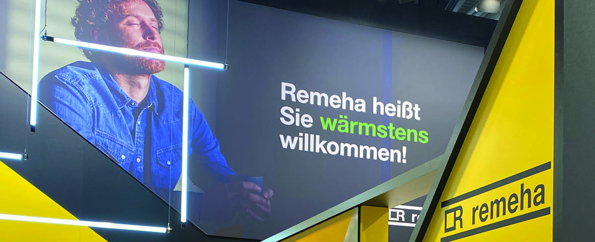 Remeha Messestand auf der SHK Essen im September 2022