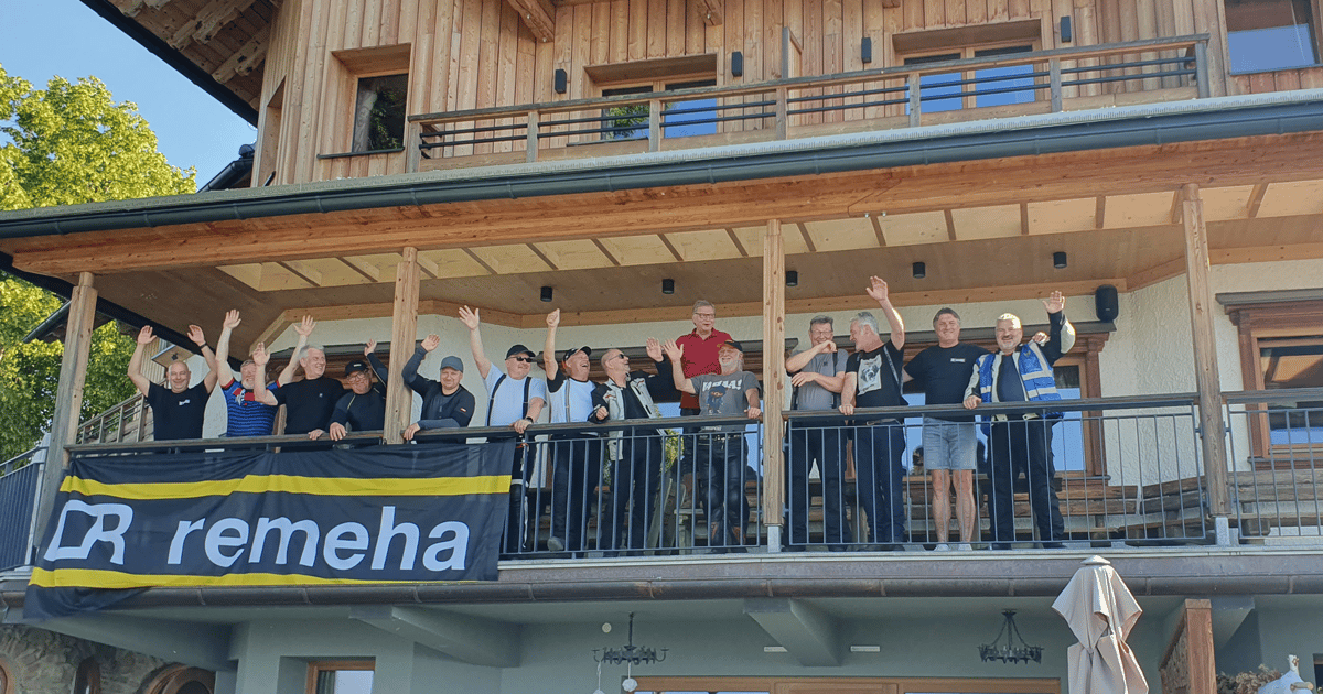 Gruppenfoto Remeha Motorradtour