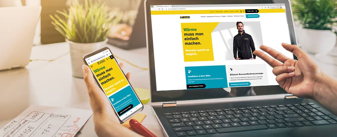 Website Relaunch Remeha 2022