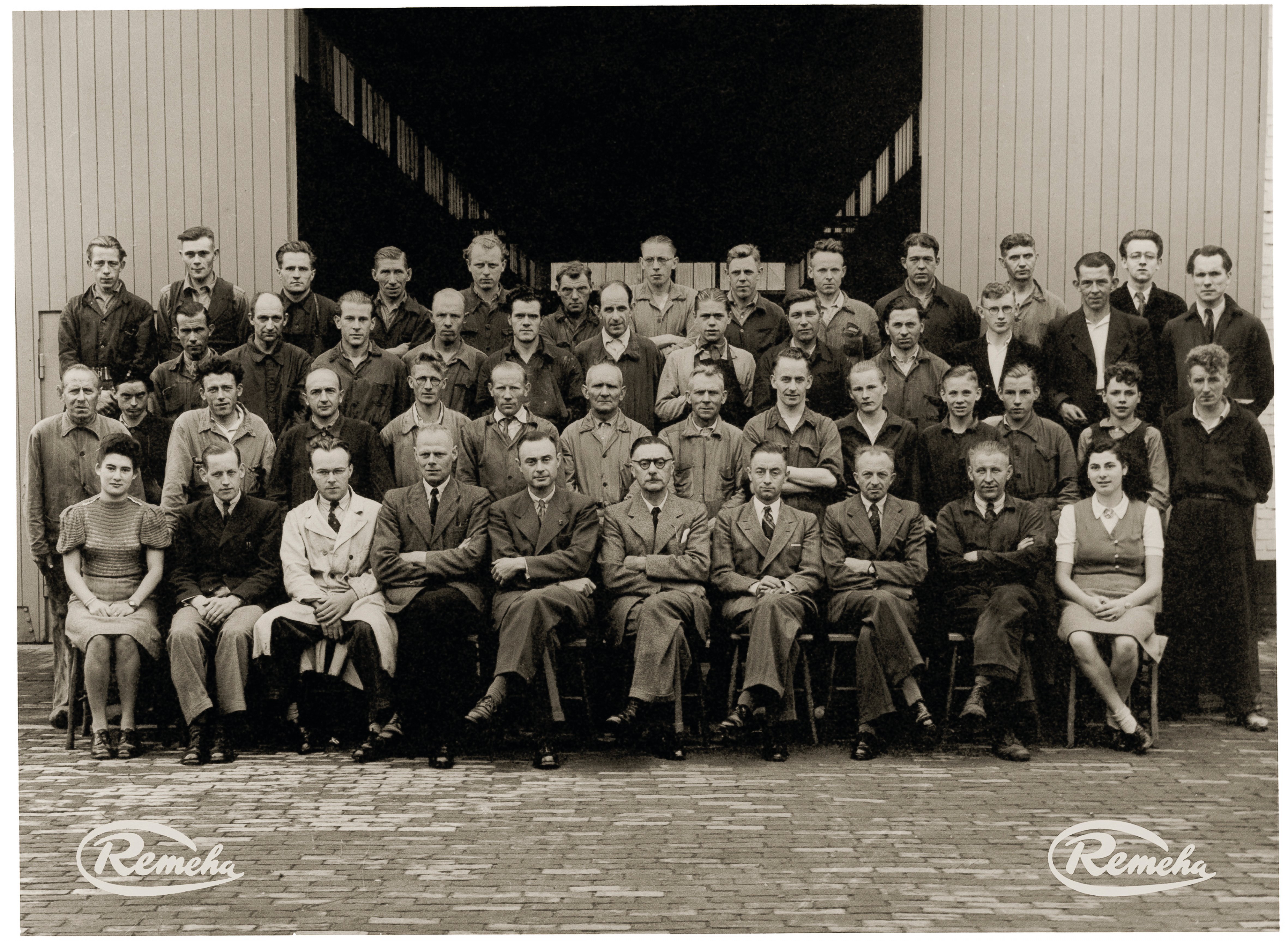 Historisches Gruppenfoto Remeha