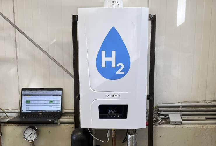 100 % Wasserstoffkessel im Pilotprojekt Linnich - Remeha GmbH