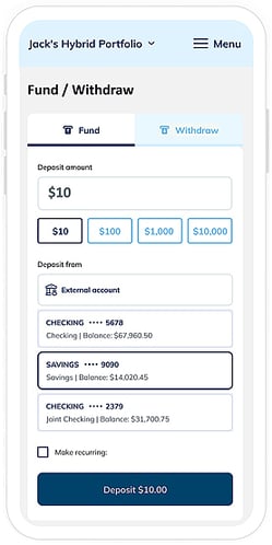 Bell Bank - digital investing in mobile banking app
