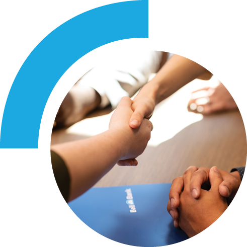 people shaking hands