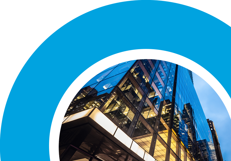 Photo of building at night time with reflection