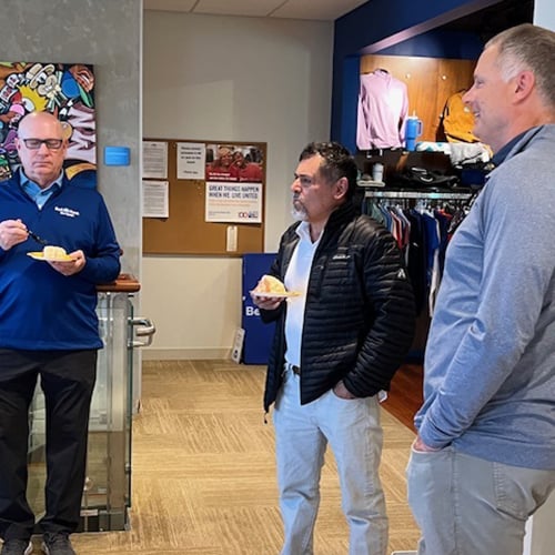 Bell Bank employees with Pay It Forward recipient