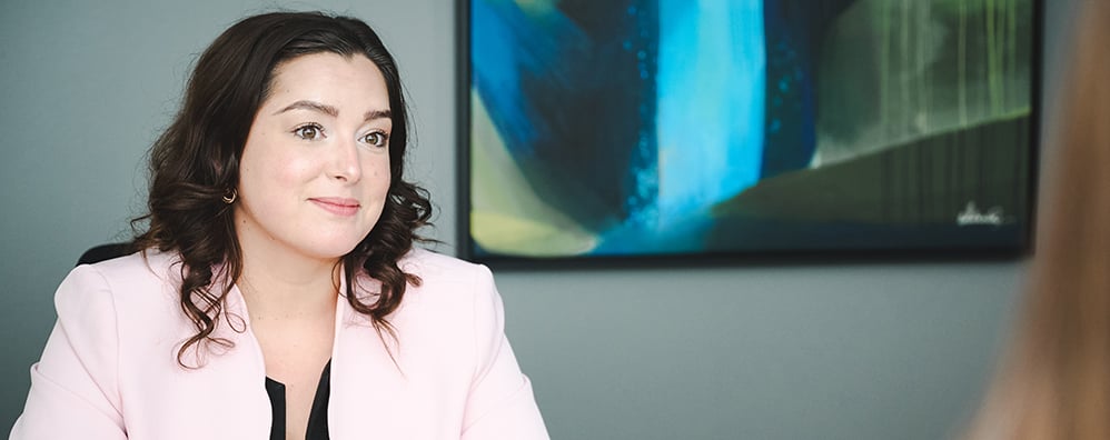 Business woman working with customer