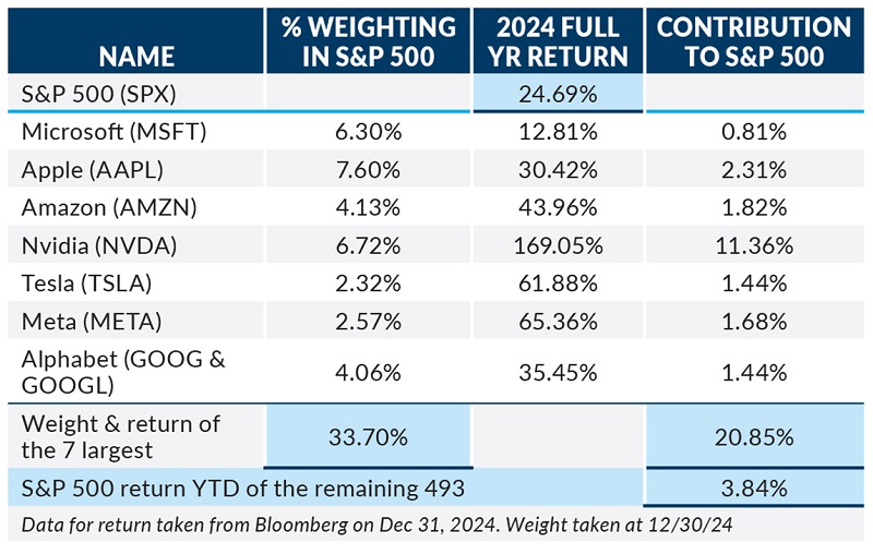 Economic Outlook January 2025 - S&P500 data graph 