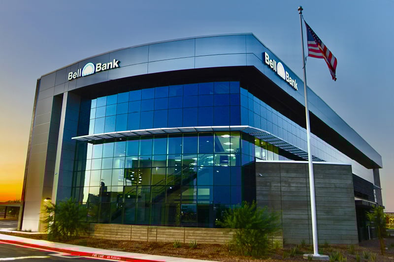 Exterior, front-facing of Bell Bank branch, Southeast Valley