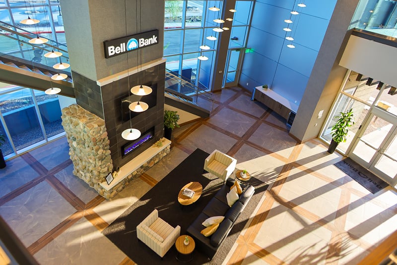 Interior view of Bell Bank branch, Southeast Valley