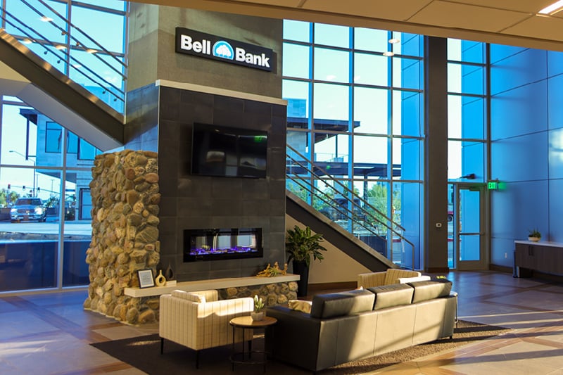 Interior view of Bell Bank branch, Southeast Valley