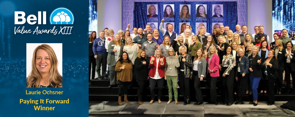 Bell Bank Bell Value Award - Pay It Forward winner, Laurie Ochsner