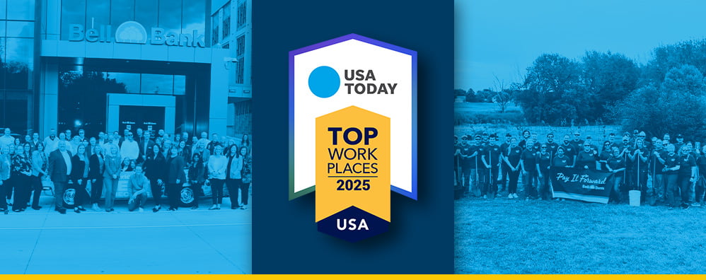 Bell Bank USA Today Top Work Places 2025 header