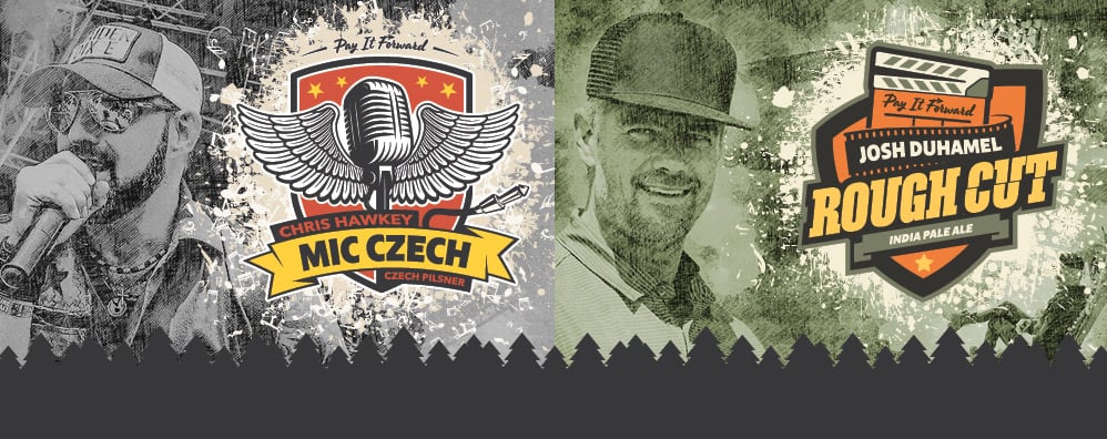 Pay It Forward Beer, Mic Czech Pilsner & Rough Cut IPA