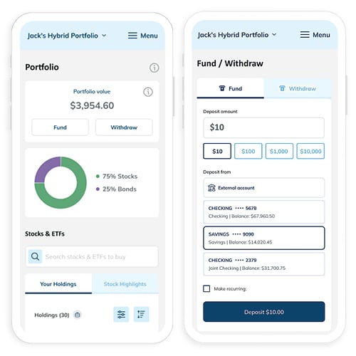 Bell Bank Digital Investing mobile banking-mobile-view
