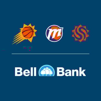 Bell Bank, Phoenix Suns, Mercury and Valley Suns Logo's