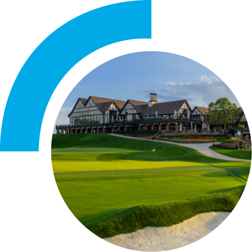 Interlachen Country Club and view of the golf course