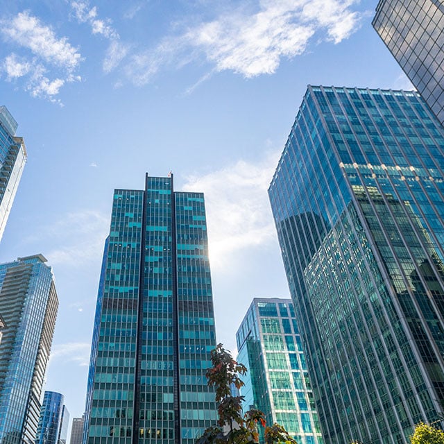 skyscrapers in downtown vancouver