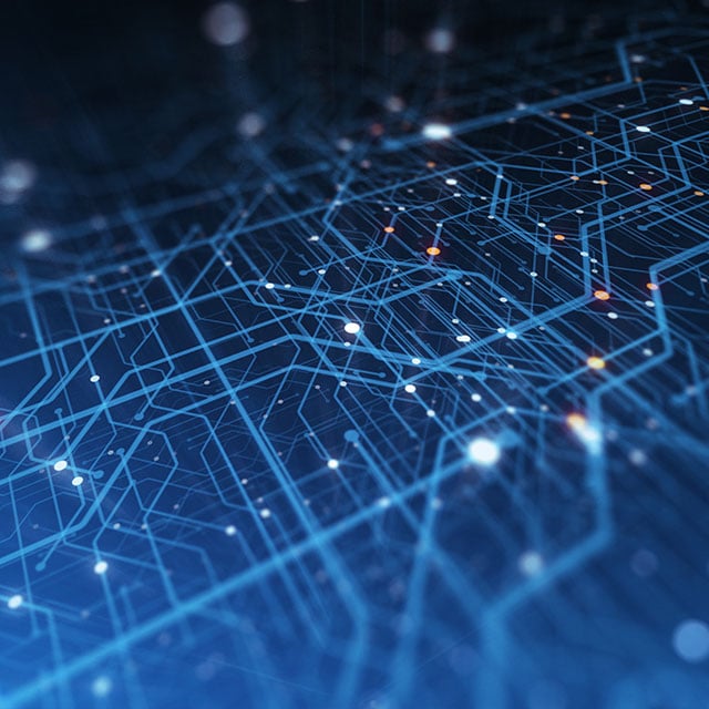 Abstract Circuit board. Electronic computer hardware technology. Motherboard digital chip.